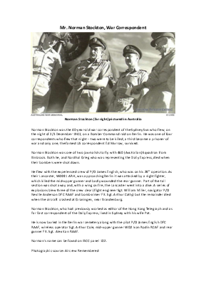 A preview of a PDF biography for Stockton, Norman
